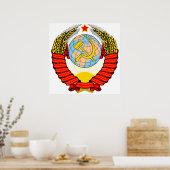 ソ連の紋章ヘルドライシンボル ポスター (キッチン)