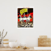 ソ連の資本主義に対するプロパガンダ、ヴィンテージ ポスター (キッチン)