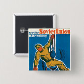 ソ連を見る 缶バッジ (正面&裏面)