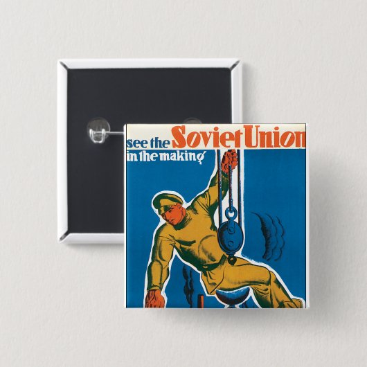 ソ連を見る 缶バッジ (正面&裏面)