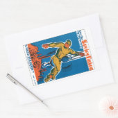 ソ連を見る 長方形シール (封筒)