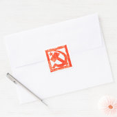 ソ連シンボルステッカー スクエアシール