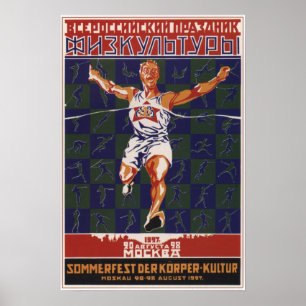 ソ連スポーツイベント1927 ポスター