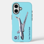 ソ連トゥポレフ(Туполев) Tu-104旅客機 Case-Mate iPhoneケース (裏面)