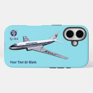 ソ連トゥポレフ(Туполев) Tu-104旅客機 iPhone 16ケース