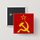 ソ連フラグ-ソ連フラグ 缶バッジ (正面&裏面)