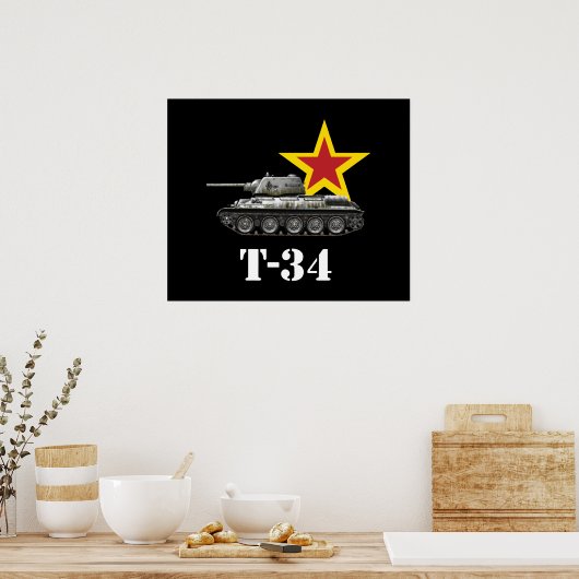 ソ連ロシアの戦車第二次世界大戦 ポスター (キッチン)