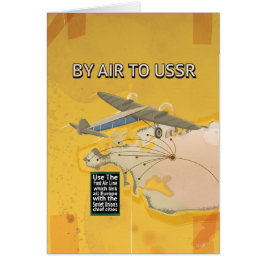 ソ連ヴィンテージ旅行ポスター。