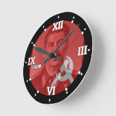 ソ連共産党CCCP歴史姿時計 ラウンド壁時計 (傾斜)