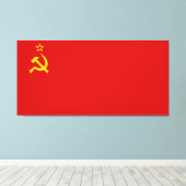 ソ連共産国旗USSR キャンバスプリント (インサイチュ (ウッドフロア))