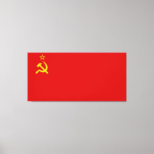 ソ連共産国旗USSR キャンバスプリント (正面)