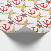 ソ連国旗および星 ラッピングペーパー (角)