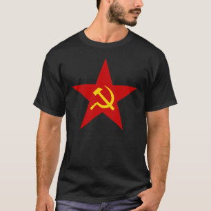 ソ連国旗の共産主義者の星 Tシャツ