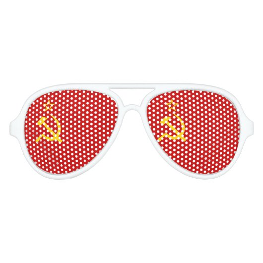 ソ連国旗 アビエーターサングラス (正面)