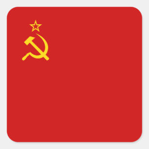 ソ連国旗 スクエアシール