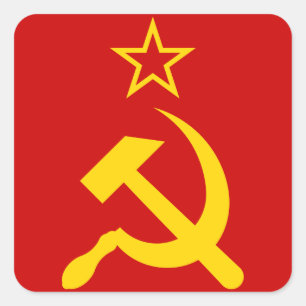 ソ連国旗 – ソ連国旗 スクエアシール