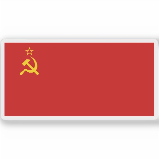 ソ連国旗(1924年~1936年) シール (正面)