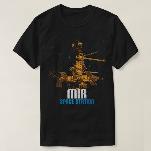 ソ連宇宙ステーションミール3 Tシャツ (デザイン正面)