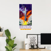 ソ連宇宙プロパガンダポスター ポスター (ホームオフィス)
