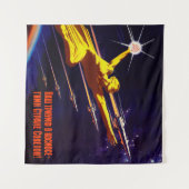 ソ連宇宙ポスタープロパガンダ タペストリー (正面(横))