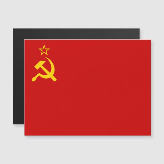ソ連旗, ソビエト連邦, CCCP, 共産主義, レーニン マグネット招待状 (正面/裏面)