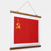 ソ連旗, ソビエト連邦, CCCP, 共産主義, レーニン 吊り下げ型タペストリー (傾斜あり)