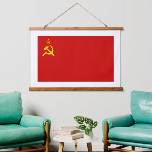 ソ連旗, ソビエト連邦, CCCP, 共産主義, レーニン 吊り下げ型タペストリー (リビング)
