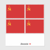 ソ連旗, USSR, CCCP, 共産主義, レーニン シール (シート)