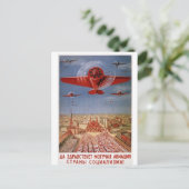 ソ連飛行機はがき ポストカード (スタンド正面)