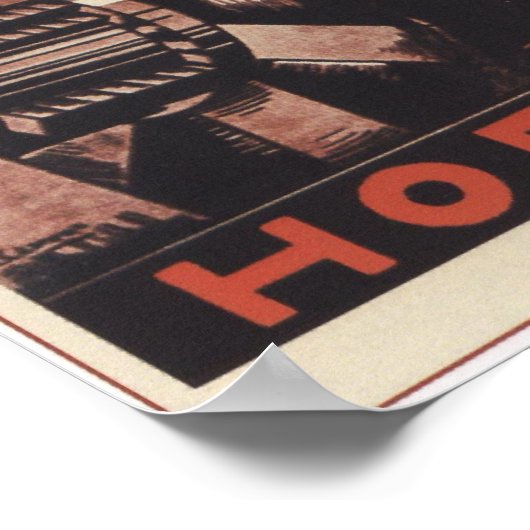 ソ連1924年鉄道 ポスター (角)