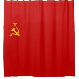 ソ連（ソ連）（共産主義のハンマーと鎌） シャワーカーテン