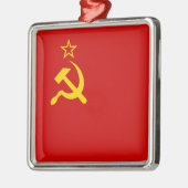 ソ連(ソ連)(共産主義のハンマーと鎌) メタルオーナメント (左)