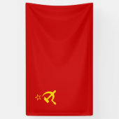 ソ連(ソ連)(共産主義のハンマーと鎌) 横断幕 (縦)