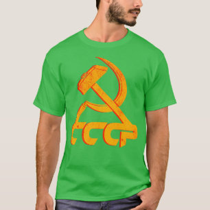ソ連CCCPソ共産主義ハンマー鎌1 Tシャツ