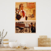 ソ連CCCP冷戦ソ連プロパガンダポスター ポスター (キッチン)