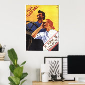 ソ連CCCP冷戦ソ連プロパガンダポスター ポスター (ホームオフィス)