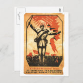 ソ連CCCP冷戦ソ連プロパガンダポスター ポストカード (正面/裏面)