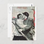 ソ連CCCP冷戦ソ連プロパガンダポスター ポストカード (正面/裏面)