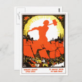 ソ連CCCP冷戦ソ連プロパガンダポスター ポストカード (正面/裏面)