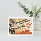 ソ連CCCP冷戦ソ連プロパガンダポスター ポストカード (スタンド正面)