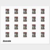 ソ連CCCP冷戦ソ連プロパガンダポスター ラウンドシール (シート)