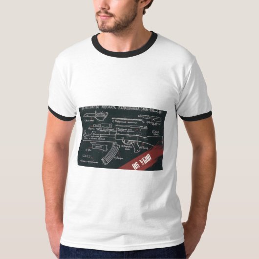 ソ連CCCP冷戦ソ連プロパガンダポスター Tシャツ (正面)