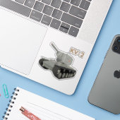 ソ連KV-2タンク シール (ノートパソコンとiPhone)