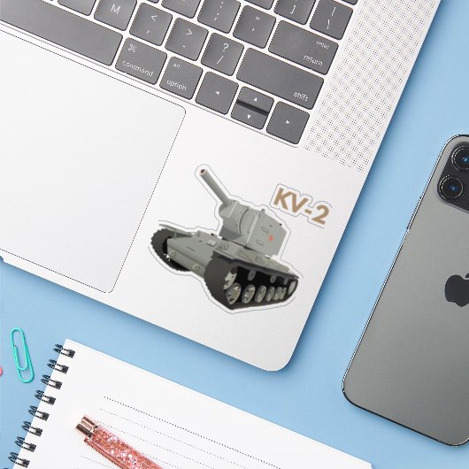 ソ連KV-2タンク シール (ノートパソコンとiPhone)