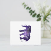 ゾウあなたはとても愛される引用文 ポストカード (スタンド正面)