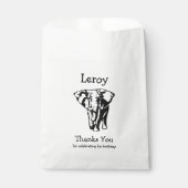 ゾウありがとう フェイバーバッグ (正面)