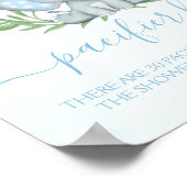 ゾウおしゃぶり狩りボーイベビーシャワーゲーム ポスター (角)