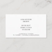 ゾウお洒落と風船保育事業 名刺 (裏面)