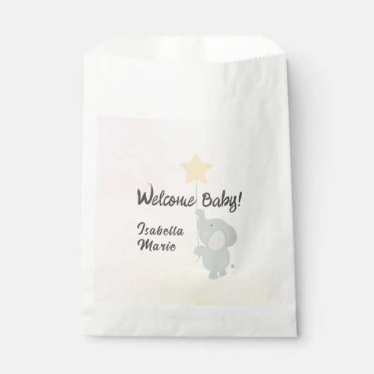 ゾウお洒落ェンウェルカムベビー フェイバーバッグ (正面)