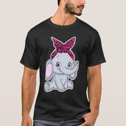 ゾウかわいい Tシャツ (正面)